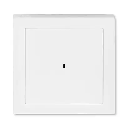 kryt spínače kartového; bílá/ledová bílá, design LEVIT